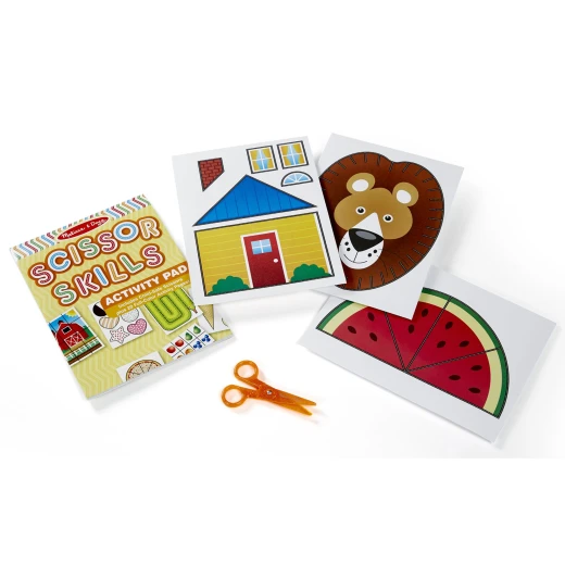 Melissa & Doug Scissor Skills Activity Pad for Kids Safe Cutting Practice with Included Scissors & Crafts - Melissa & doug - Image 3