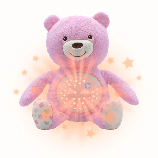 Chicco First Dreams Bear Cub Spotlight 0 Month and + Pink
