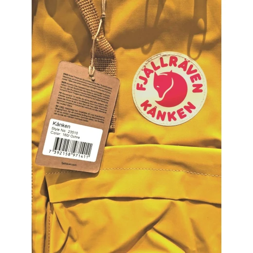 Fjallraven - Kanken Classic Pack, 15x10.6x5.1 Backpack - 23510 - Ochre - فجالرافن - Image 2