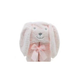 Hooded Towel Blanket (75x100 cm)-Color: Pink