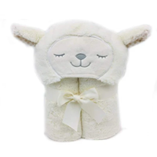 Nova hooded towel blanket cream color 75x100 cm Nova hooded towel blanket cream color 75x100 cm
