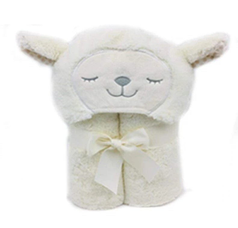 Nova hooded towel blanket cream color 75x100 cm - Nova Home