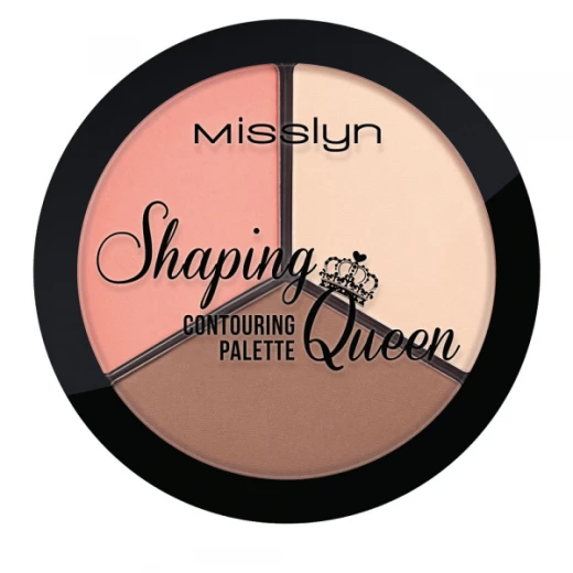 Misslyn Blossom Pink Contouring Palette Number 6 Face Makeup Kit for Sculpting Radiant Glow - Misslyn - Image 2