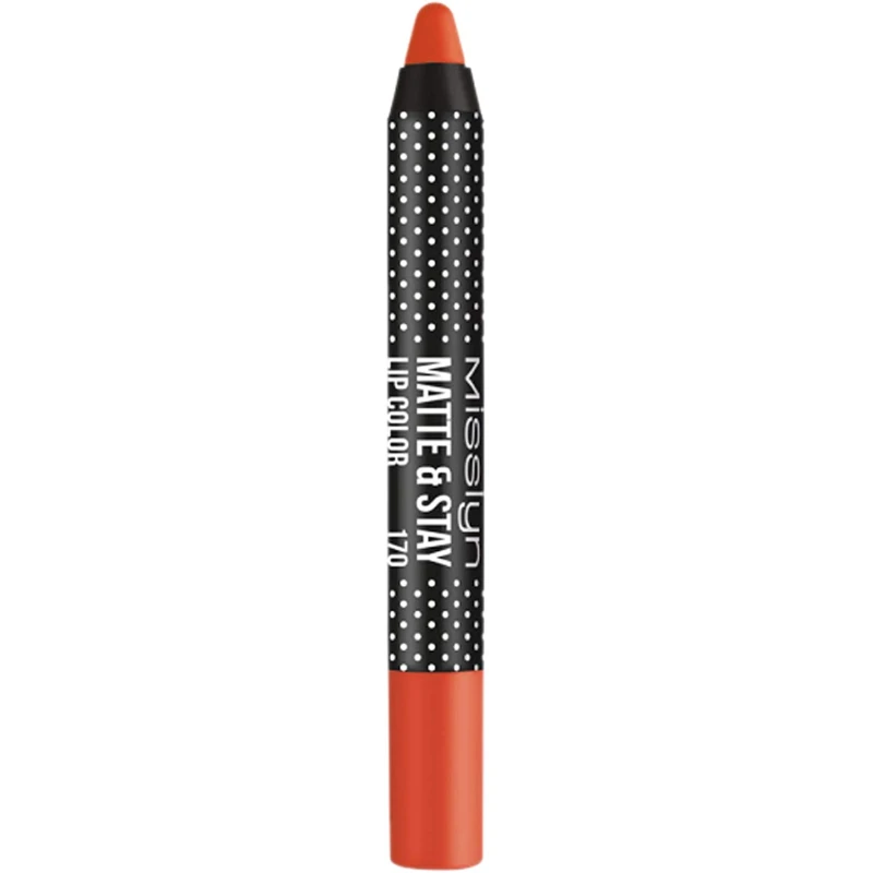 Misslyn Matte and Stay Lip Color No. 170, Orange - ميسلين كوزمتكس