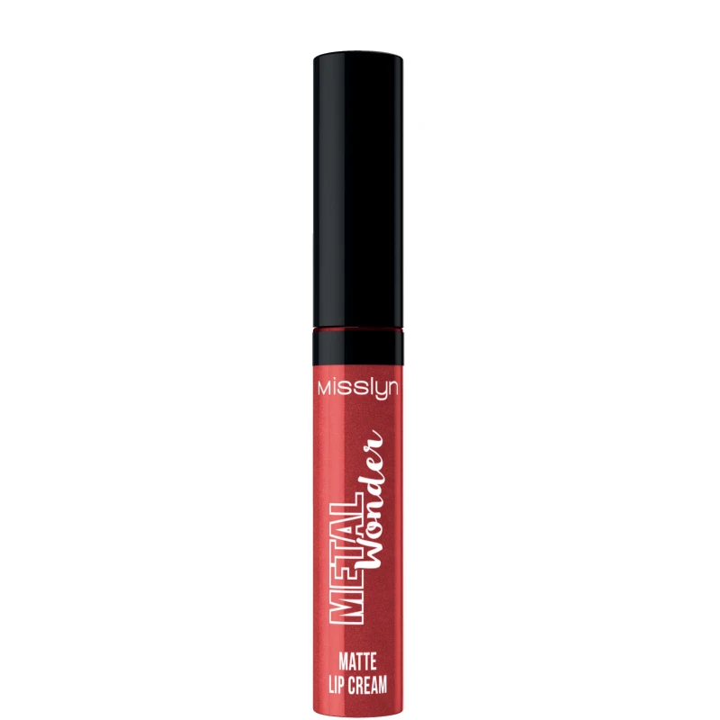 Misslyn Metal Wonder Matte Lip Cream Number 12 Long Lasting Metallic Lipstick Bold Lip Makeup - Misslyn