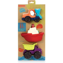 B. toys - Mini Toy Cars - Water & Sand Vehicles Beach Playset for Kids