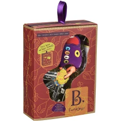 B. toys – FunKeys Toy – Funky Toy Keys for Toddlers and Babies – Toy Car Keys and Purple Remote with Light and Sounds
