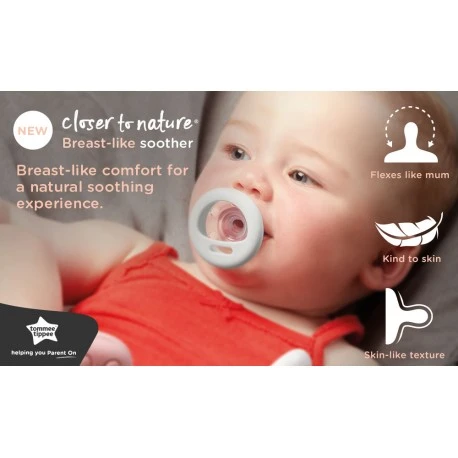 Tommee Tippee Breast Like Soothers 6-18 Months White Color - Tommee Tippee - Image 5