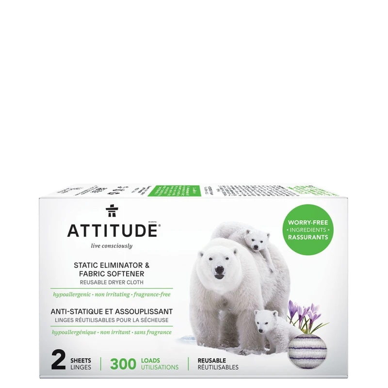 ATTITUDE Static Eliminator Fabric Softener 2 sheets - أتيتيود