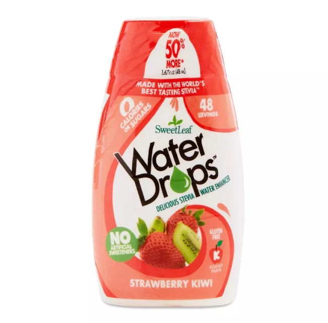 SweetLeaf Water Enhancer Strawberry Kiwi Drops 48m - SweetLeaf