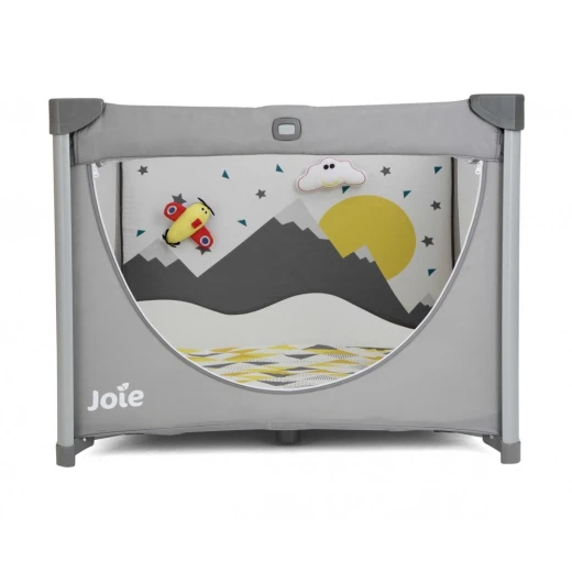 Joie Cheer Little Explorer Square Playpen: Portable and Safe Playard for Infants & Toddlers. Designed for easy setup, this playpen offers a secure space for your baby to play, explore, and rest. Featuring a durable and breathable design, it's perfect for indoor & outdoor use - Joie - Image 2