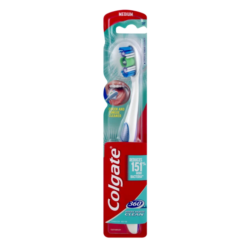 Medium Tongue Clean 360 فرشاة أسنان كولجيت - كولجيت