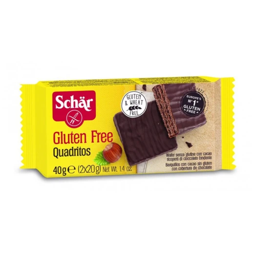 Schar Gluten Free Quadritos Wafers, 40 g Schar Gluten Free Quadritos Wafers, 40 g