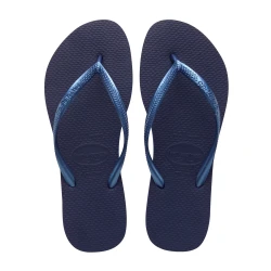 Havaianas Slim Steel Flip Flop, Navy Blue Color