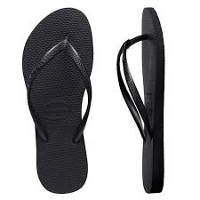 Havaianas Slim Steel Flip Flop, Black Color - Havaianas
