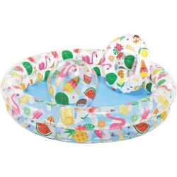 Intex Piscina Inflable + Pelota+ Flotaor 1.22Mx25Cm