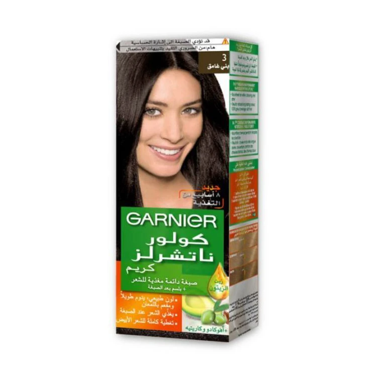 صبغة شعر بني غامق 3 من غارنييه - غارنييه