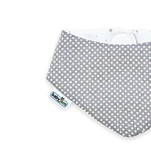 Babyjem Triangle Bib - Grey - BabyJem - Image 4