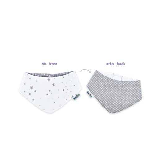 Babyjem Triangle Bib - Grey - BabyJem - Image 5
