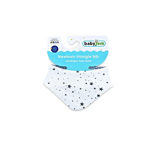 Babyjem Triangle Bib - Grey - BabyJem - Image 3