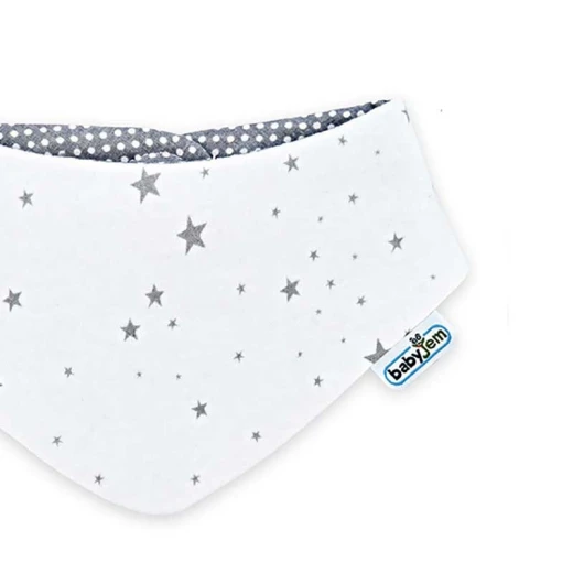Babyjem Triangle Bib - Grey - BabyJem - Image 2