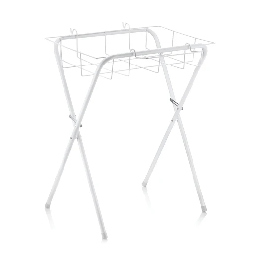 Babyjem bath stand with basket white Babyjem bath stand with basket white