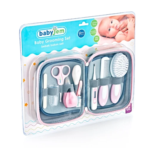 Baby jem baby grooming set pink 9 pieces Baby jem baby grooming set pink 9 pieces