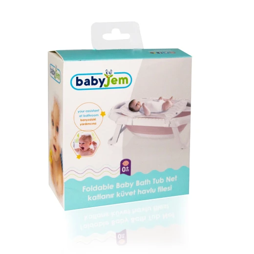 Babyjem Foldable Bath Tub, Pink - BabyJem - Image 2