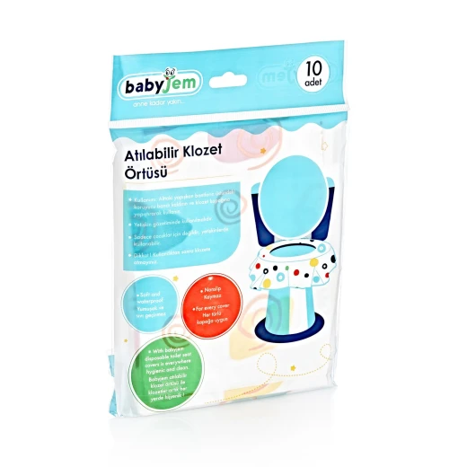 Babyjem Disposable Toilet Cover Set “10 Pcs” Babyjem Disposable Toilet Cover Set “10 Pcs”