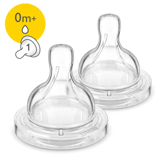 Philips Avent Classic Nipple, Pack of 2, +0 m - Philips Avent - Image 2