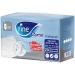 Fine Care, Disposable Underpads, Ultrasoft Cloth-Like Top, Size 60 x 90 cm, Pack of 20 - Fine