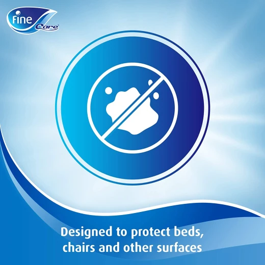 Fine Care, Disposable Underpads, Ultrasoft Cloth-Like Top, Size 60 x 90 cm, Pack of 20 - Fine - Image 4