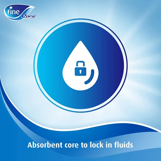 Fine Care, Disposable Underpads, Ultrasoft Cloth-Like Top, Size 60 x 90 cm, Pack of 20 - Fine - Image 2