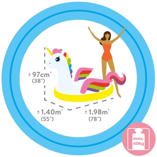 Intex Tropical Unicorn Ride- On - Intex - Image 4