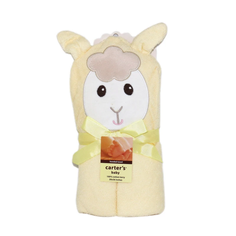 Animal Face Hooded Towel, Sheep - Carter's
