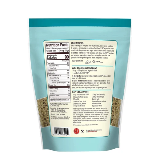 Bob's Red Mill Textured Vegetables Protein, 340 g - بوبز ريد ميل - Image 2