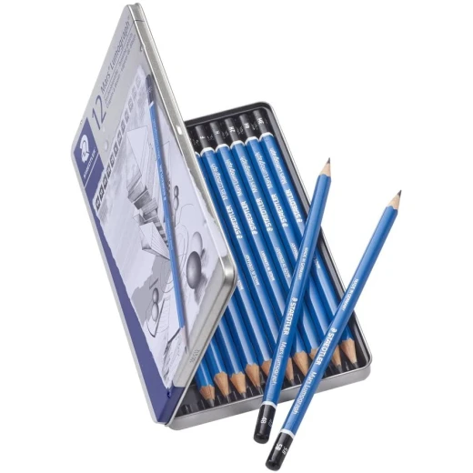 Staedtler Mars Lumograph - Fine Point Pencils Pack of 12 - ستدلر - Image 7