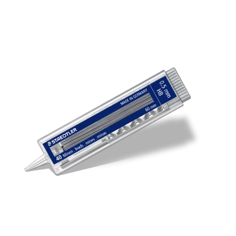 Staedtler Micro Mars Carbon Mechanical Refill Pencil Lines 0.5 mm, HB - Staedtler