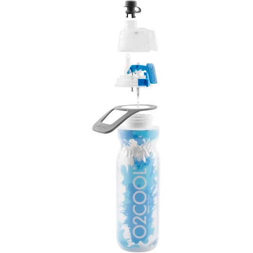 O2COOL Mist N 'Sip Insulated Squeeze Water Bottle, 590 ml, Basketball - اوه تو كول - Image 2