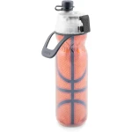 O2COOL Mist N 'Sip Insulated Squeeze Water Bottle, 590 ml, Basketball - اوه تو كول
