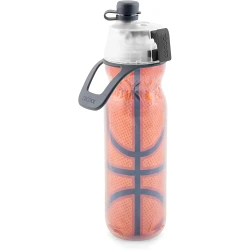 O2COOL Mist N 'Sip Insulated Squeeze Water Bottle, 590 ml, Basketball