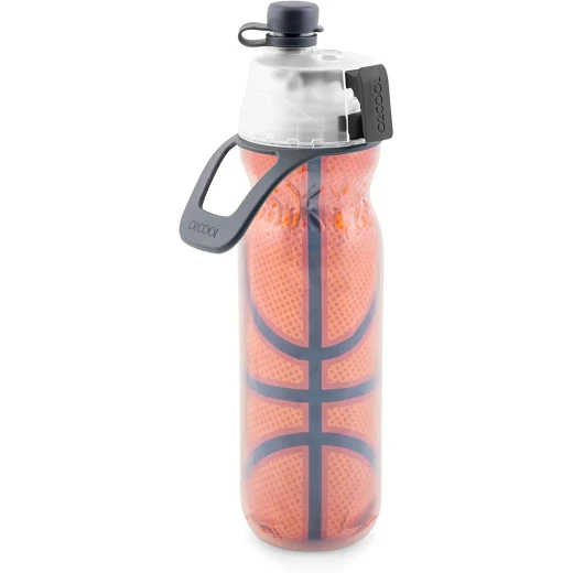 O2COOL Mist N 'Sip Insulated Squeeze Water Bottle, 590 ml, Basketball O2COOL Mist N 'Sip Insulated Squeeze Water Bottle, 590 ml, Basketball