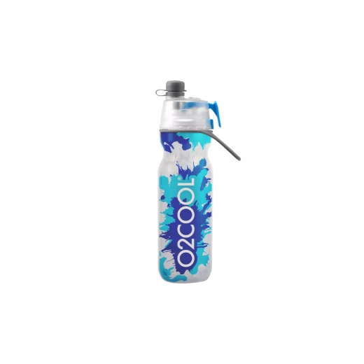 O2COOl Mist 'N Sip Locking Lid Water Bottle - Blue Splash, 590 ml O2COOl Mist 'N Sip Locking Lid Water Bottle - Blue Splash, 590 ml