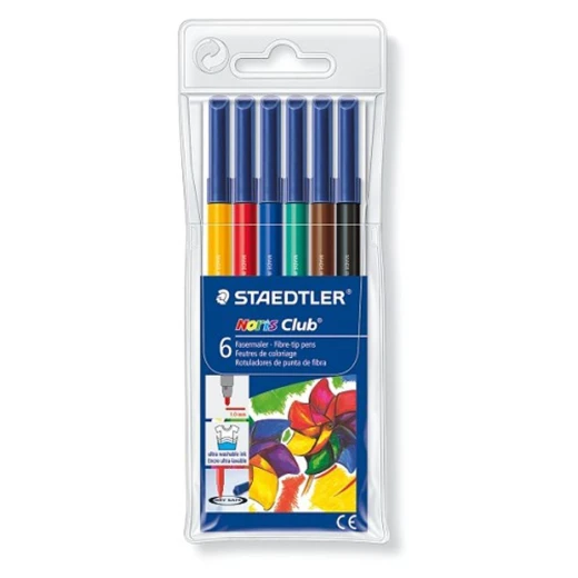 Staedtler Noris Club® 326 Fibre-Tip Pen, Pack of 6 Staedtler Noris Club® 326 Fibre-Tip Pen, Pack of 6