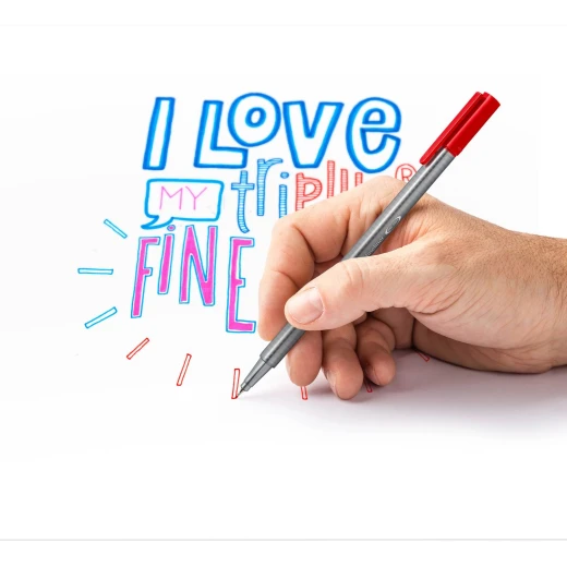 Staedtler Triplus Triangular Fineliner Pen - Pack of 20 - ستدلر - Image 4