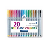 Staedtler Triplus Triangular Fineliner Pen - Pack of 20 - ستدلر