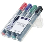 Staedtler LumoColour Permanent Marker with Bullet Tip, Pack of 4 - Staedtler