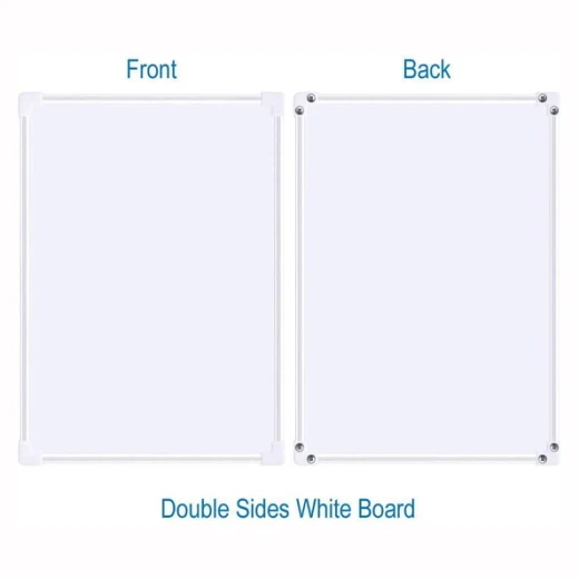 Double Sided Magnetic Whiteboard with Aluminium Frame 25x 35cm - Image 3