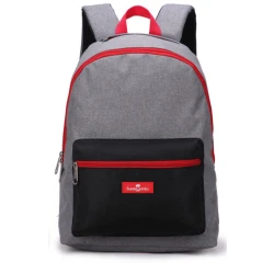 Faber-Castell Energetic Bag 1 Compt Petrol Backpack, Black&Red