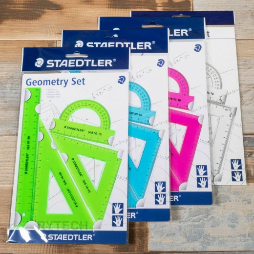 Staedtler Geometry Set 4pcs Asstd, Green - Staedtler - Image 2